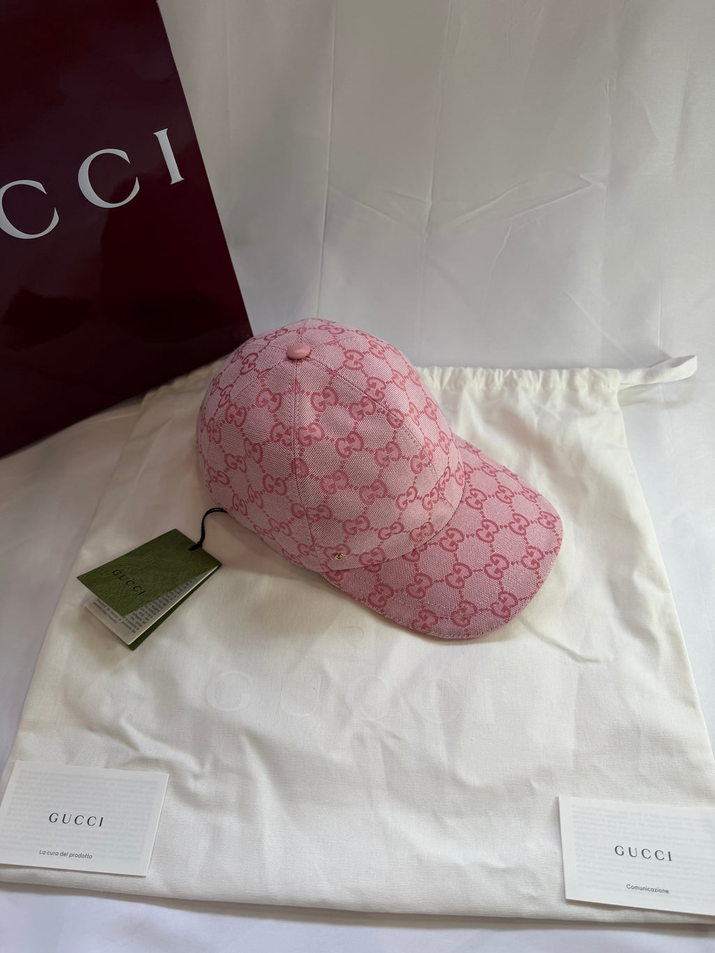 Casquette Gucci rose