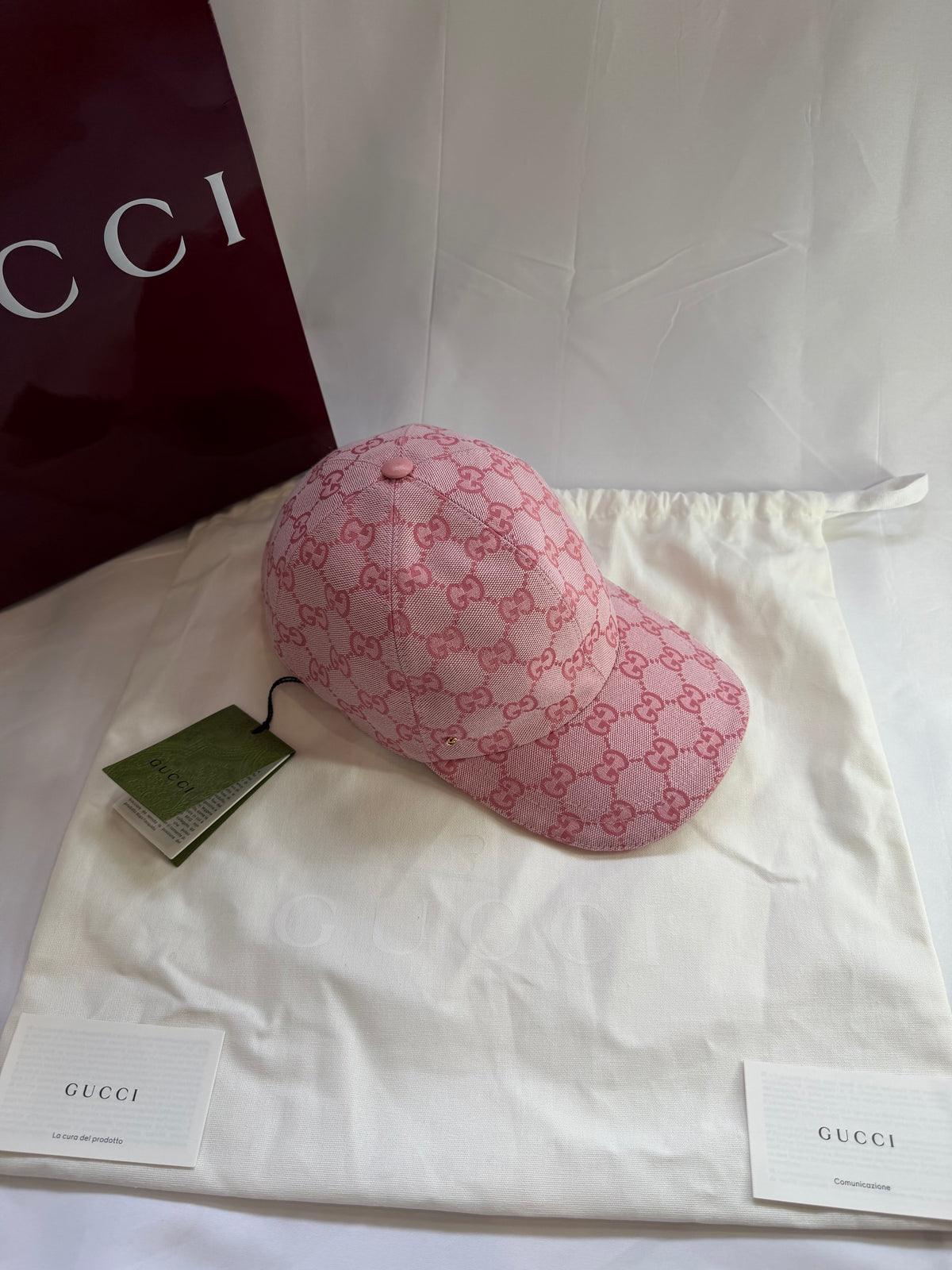 Casquette Gucci rose