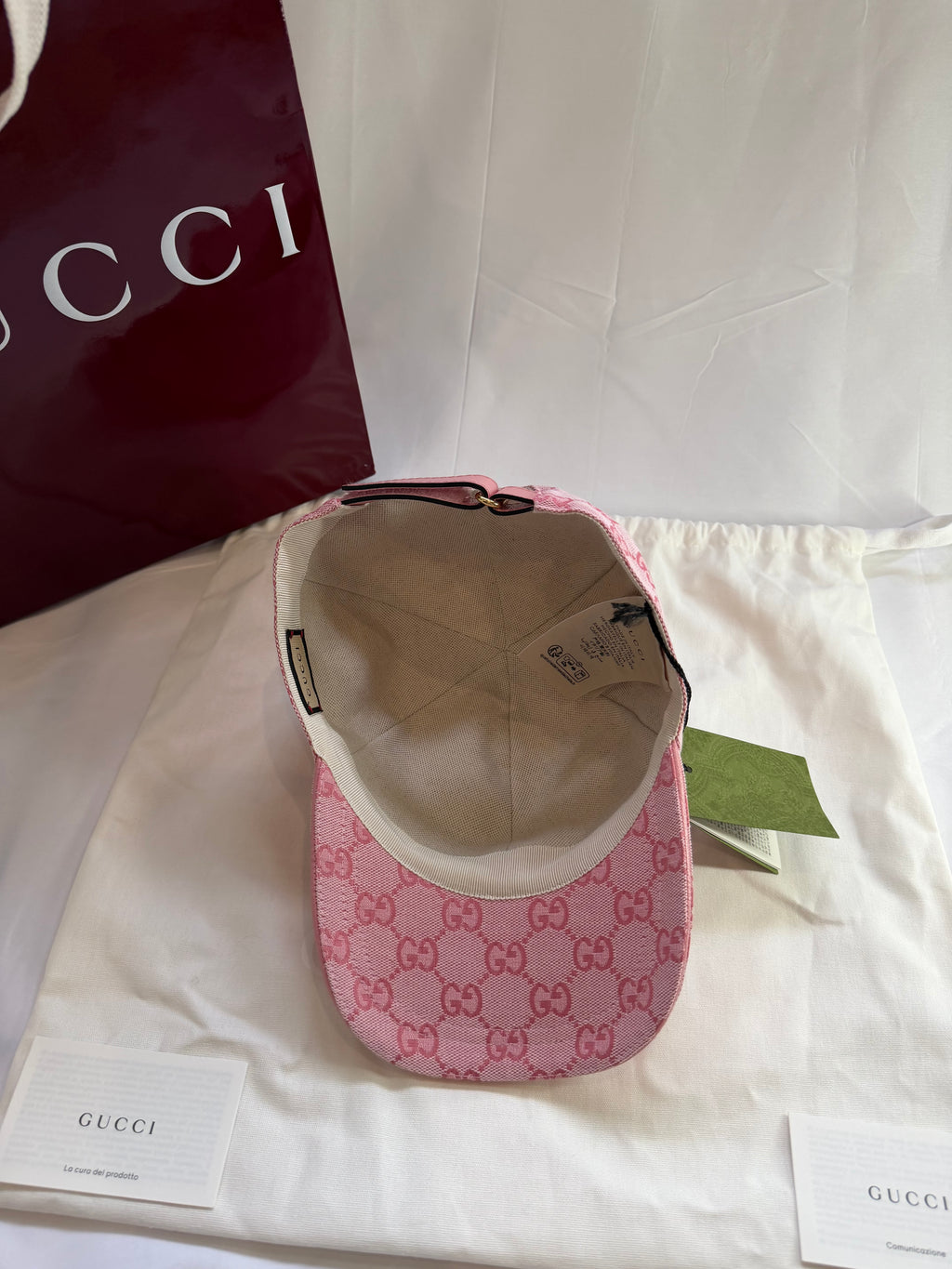Casquette Gucci rose